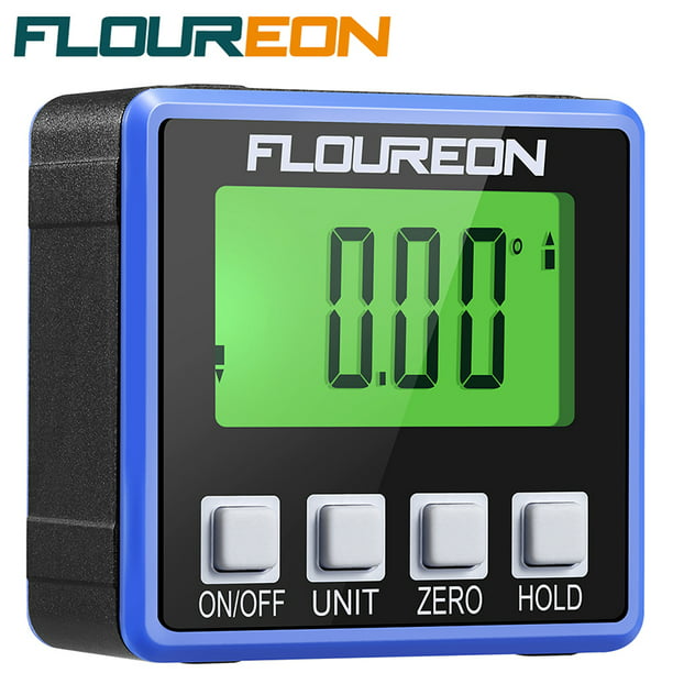 Details about   4*90° Level Box Gauge Digital LCD Protractor Magnetic Inclinometer Angle Finder